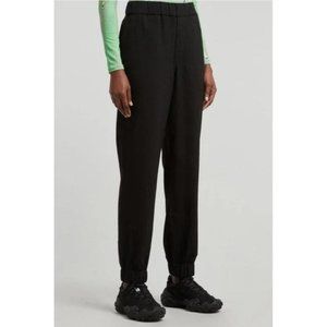 Ganni Recycled Crepe Trouser Black Casual Ganni Elasticized Joggers
